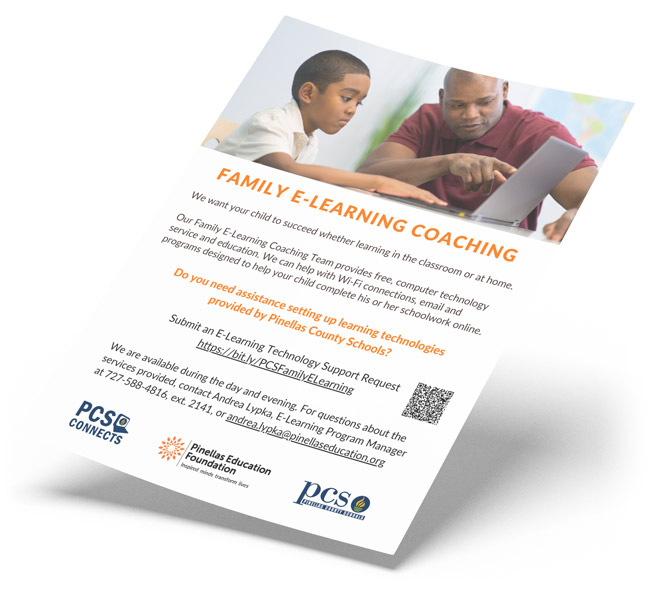 Family E-Learning Coaching flyer mockup